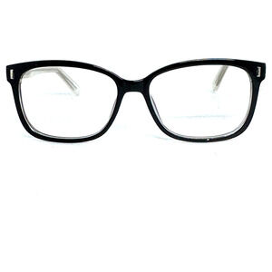 Zenni 126221 Eyeglasses Frame Black‎ Full Rim 54 15 140mm Square Horn H17427